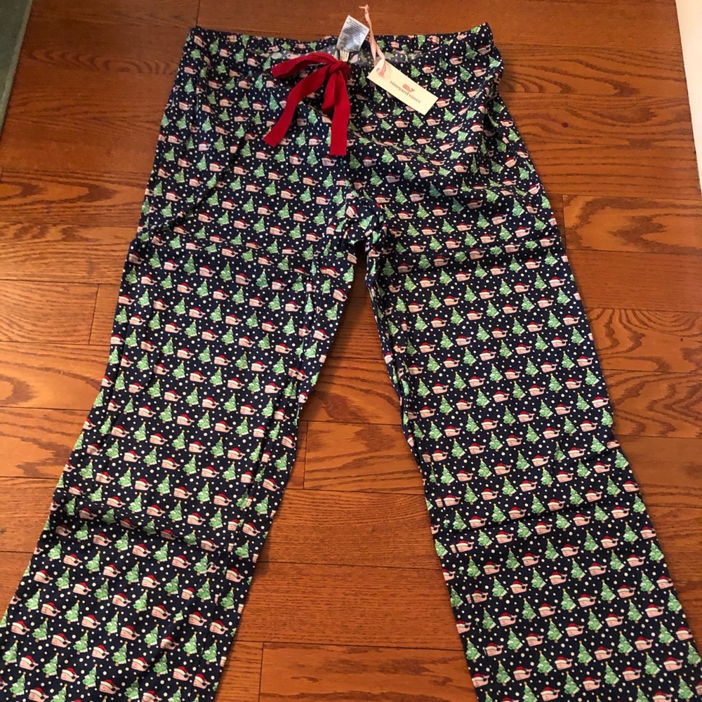 NWT Vineyard Vines Santa Whale PJ Pants